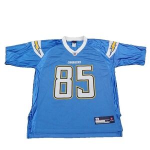 Reebok Blue and White Chargers Jersey